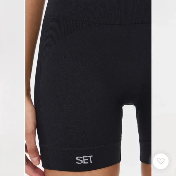 Set Active sculpt flex Black High-Waisted bike shorts - Picture 3 of 5